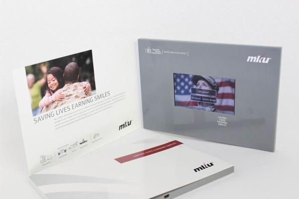 customized automtic Video Brochure Card for Chrimas gift , 480*272 Pixel size
