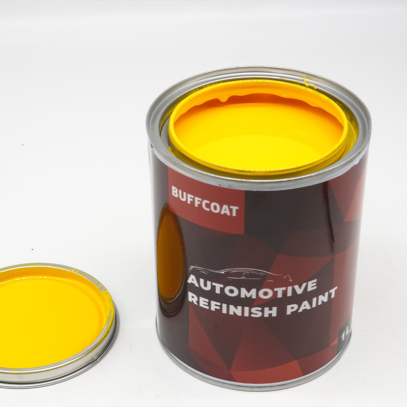 Хорошая цена Автомобильная отделка покрытия 1K Лимон Желтый Хорошая цена Костюм