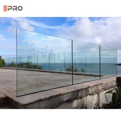 Modern Plexiglass Stair Metal Balustrades Handrails Wrought Iron Glass Steel Railing