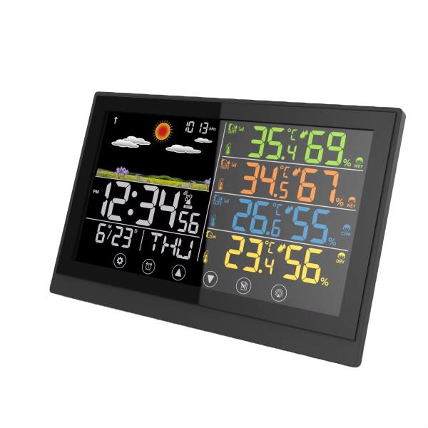 Digital Weather Station with 3 Sensor In/outdoor Temperature Humidity Weather Forecast