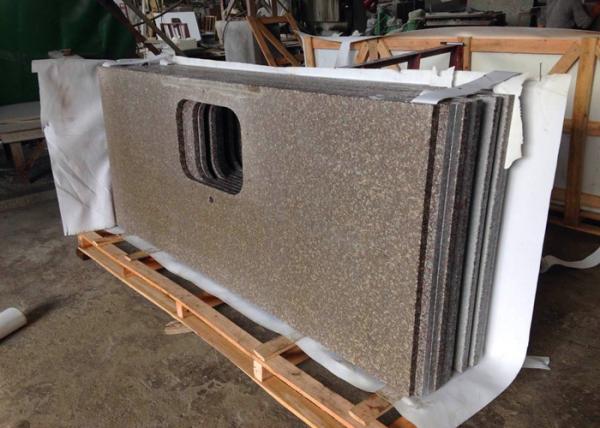 G664 Bainbrook Brown Granite Look Countertops With Rounded Corners