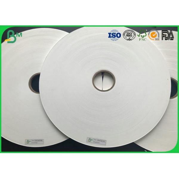 Rollo de papel blanco de Kraft de 14m m 15m m de la naturaleza descomponible de la categoría alimenticia 60g para la paja