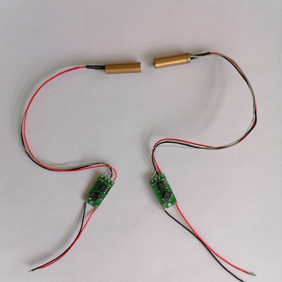 Compact 1-5mW Laser DPSS Module for Laser Alignment 6.3x18mm Working Voltage 2.7-5.0V
