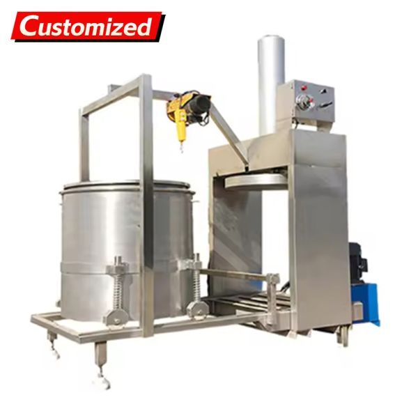Custom Commercial 36L Manual Hydraulic Jack Honey Fruit & Vegetable Press Stainless Steel Commercial Hydraulic Cold-Press Grape Juicer