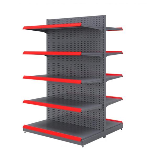 Q235 Steel 2100MM Adjustable Black Metal Storage Shelf Racks 1.5mm ODM Convenient Shop