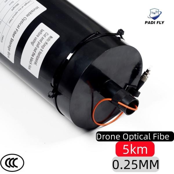 Transmission d'image à haut rendement Vol longue distance 5 km 0,25 mm UAV portable Accessoires Fpv Drone Fibre optique