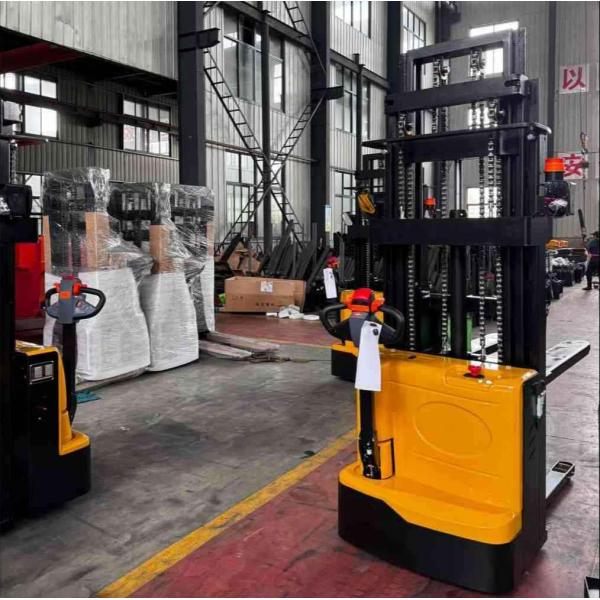 Full Electric Walkie Stacker lift 4000mm 4500mm load 1.6ton with Night Light and horn