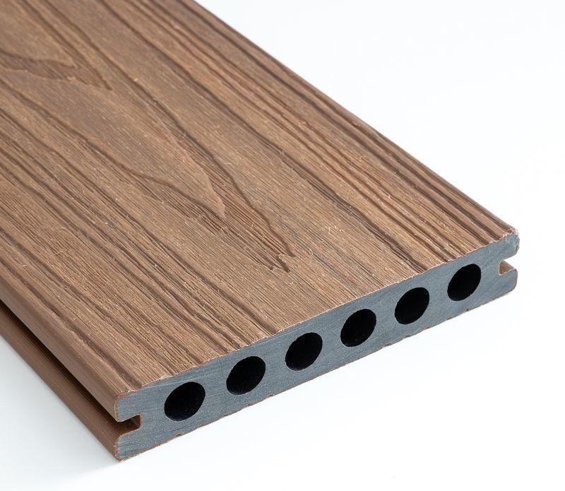 Outdoor WPC Decking Commercial Grade Fire Retardant Custom Sizes Bulk Supply