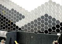 hexagone à haute densité évalué d'écran antibruit de fibre de polyester du feu de 9mm