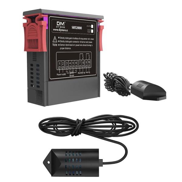 SHT2000 LED Digital Humidity Controller Hygrometer Power Switch CE Certified Monitor