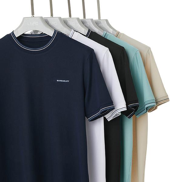 320 Gsm Custom Men'S T Shirts with Knitted Weaving Method