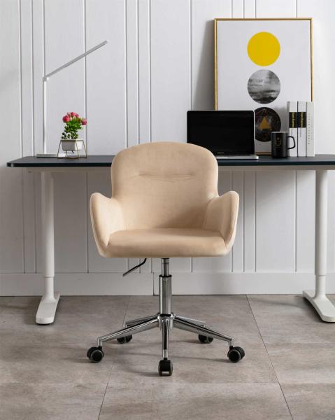 8.6KGS Beige Swivel Chair / Tomile Office Occasional Chairs