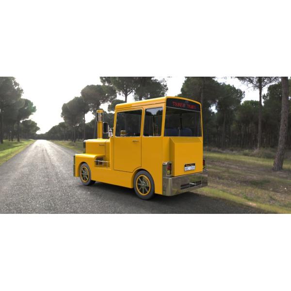 Поезд мест силы 62 бензина мини Trackless 76 KW расклассифицировал одобренный CE силы