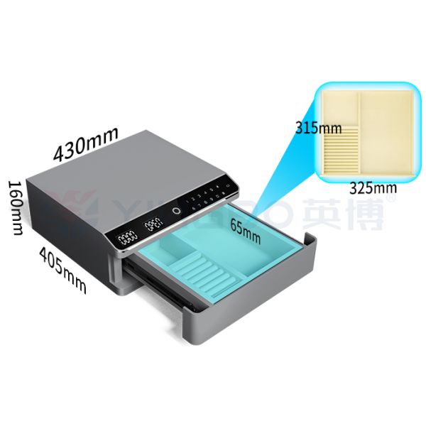 Small Jewelry Safe With Fingerprint Lock Jewelry Safe Box Multiple Color Options & OEM Customization Single Layer Steel