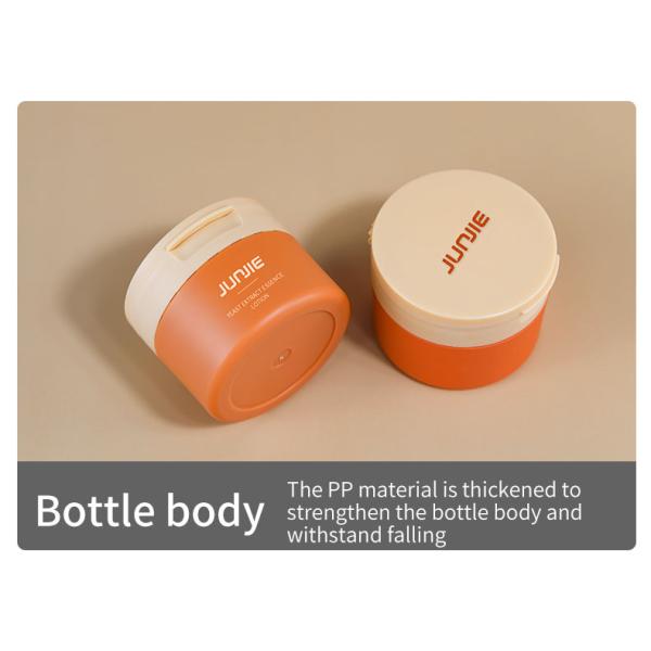 100G Flip Round Top Cap Botella de plástico Top Capa Vidrio de crema Vidrio cosmético Impresión de logotipo personalizado