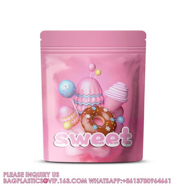 Customized Print Ice Cream 7.0g 14g Stand Up pouch bags 3.5g Snack Aluminum Foil Packaging Pouch Mylar Bag