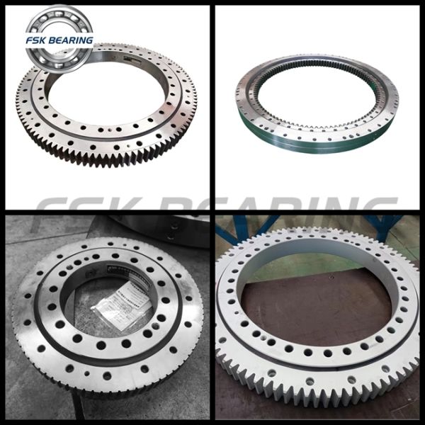 FSK 010.13.178 Four Point Contact Ball Slewing Bearings Small Slewing Support Without Teeth