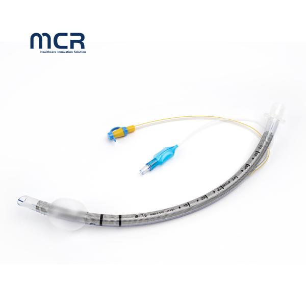 Medical Grade PVC Endotracheal Tubes Wire Reinforced With Suction Port