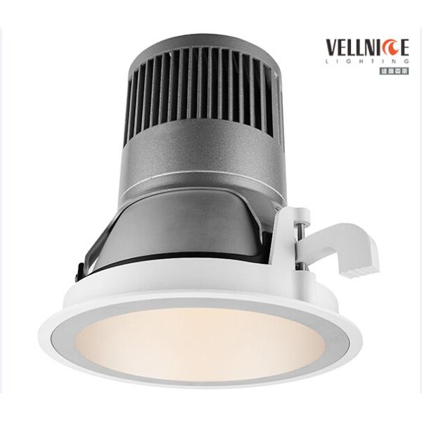 Narrow Trim 45W COB LED Recessed Down Lighting White / Silver Dia.186 x H120mm