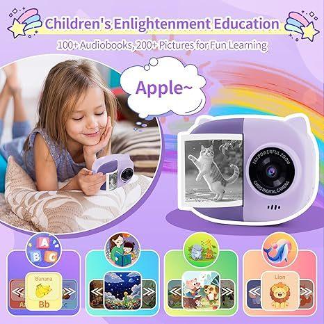 Rongta Instant Print Camera for Kids, Children Portable Camara Toy Birthday Gifts, Kids Toys, 2.4 Inch Screen Kid Digital Camera for Girls Boys 