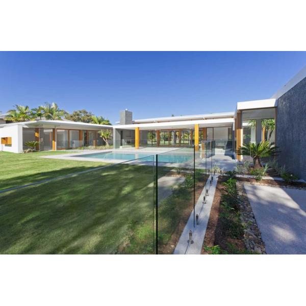 316 Railing Clamp Spigots Frameless Glass Balustrade U Channel System Swimming Pool Handrail