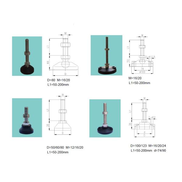 CONVEYOR SPARE PARTS MACHINERY FOOT ADJUSTABLE FEET LEVELING FEET