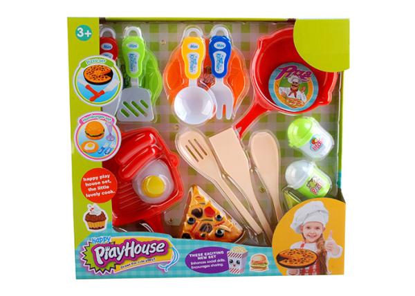 Role Play Children's Kitchen Cooking Set , 18 Pcs Childrens Play Kitchen Utensils