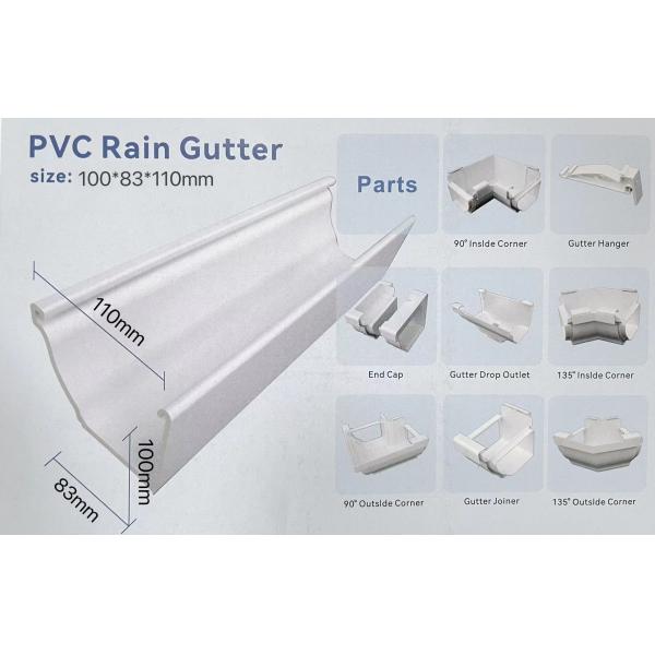 Canal anti de gama alta de la lluvia del fregadero del pVC de la corrosión para el conector de la casa de campo del chalet