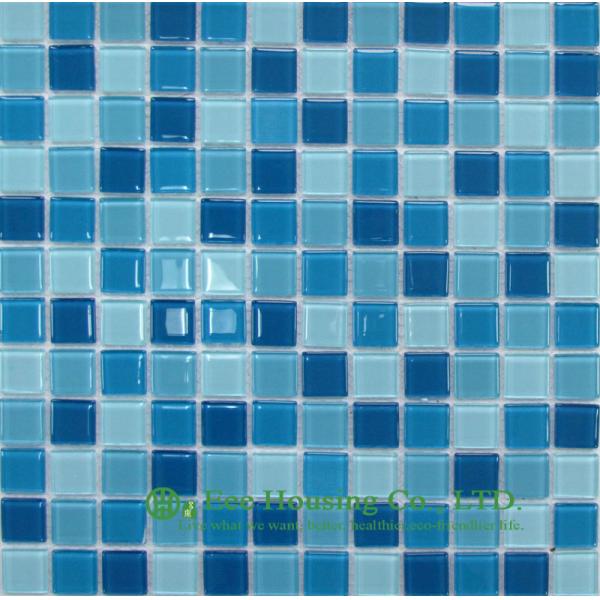 Washable and Durable Crystal  Mosaic Tile Manufacturer in China, For Bathroom / Swimming Pools