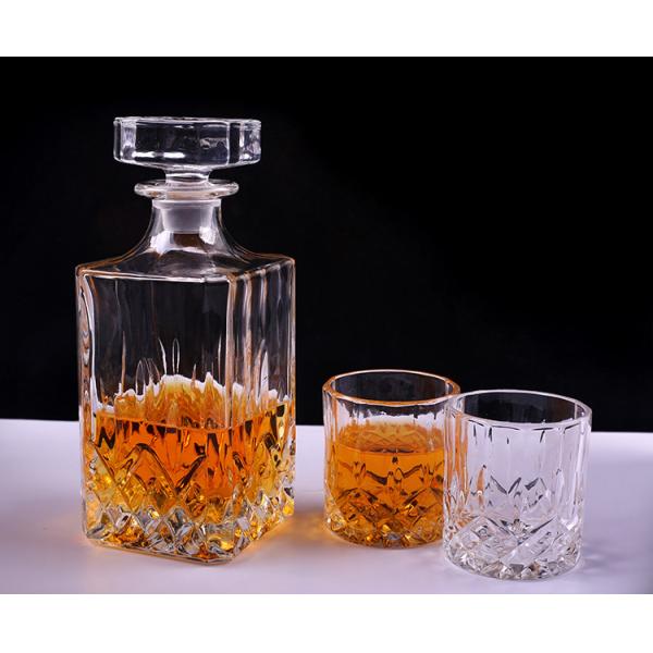 Неэтилированный ясный графинчик красного вина, уникальный форменный набор стекла ликера вискиа