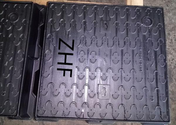 Industrial Ductile Iron Cover And Frame Durable  Manhole Drain Cover Customized Product