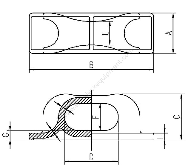 Cast Steel Closed Chocks for Barges & Workboats | ASTM A27 Grade 70-36