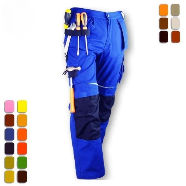 Calças de segurança refletoras respiráveis com fecho de fecho Hi Vis Calças impermeáveis