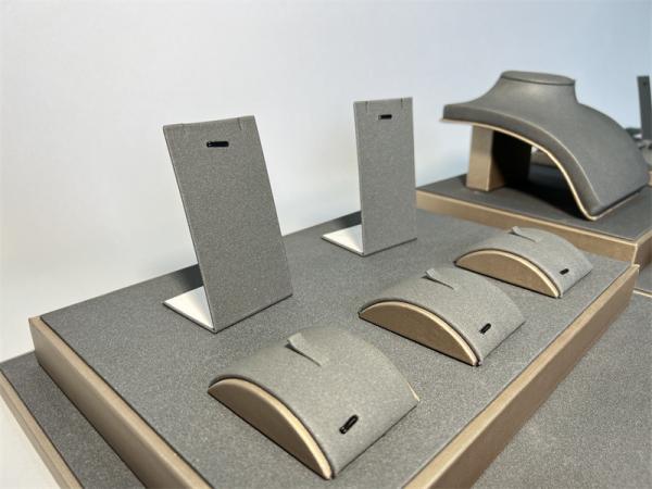 Store Counter Grey Jewelry Trays Displays Props Ring Necklace Bangle Display Rack