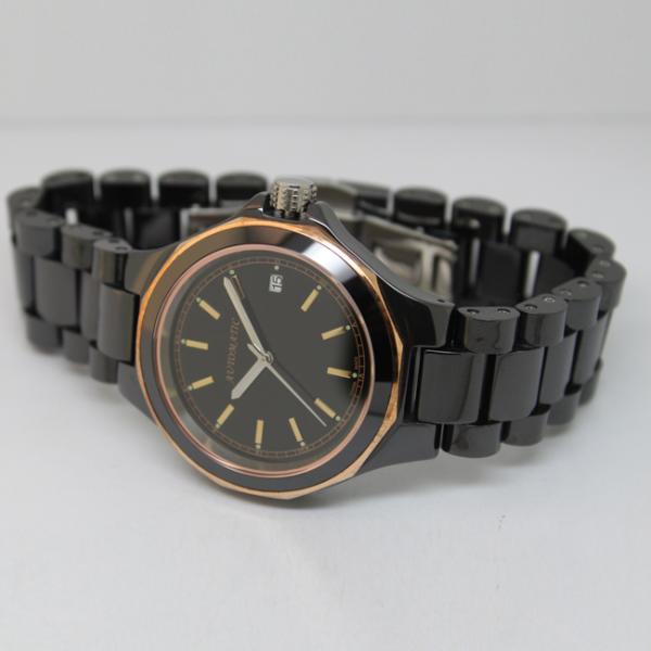 Custom Mens Quartz Watches With Stainless Steel Case Back , Mens Ceramic Watches