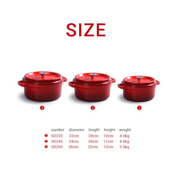 Cast Iron Frying Pan 9-30cm Pre-seasoned Skillet for Both Indoor Outdoor Cooking Needs