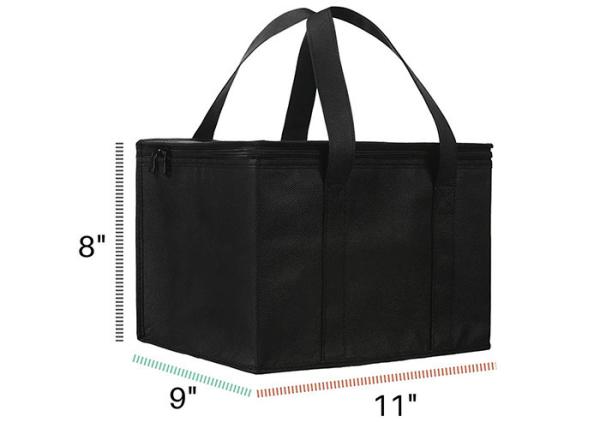 Lightweight Lunch Cooler Tote Bag 120GSM Silk Screen Thermal Tote