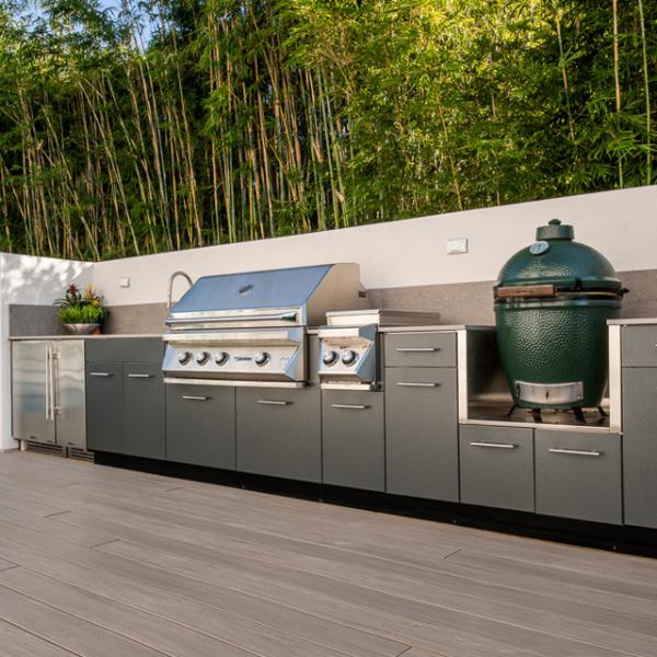 Outdoor BBQ Stainless Steel Kitchen Cabinet Waterproof ISO9001 Approved