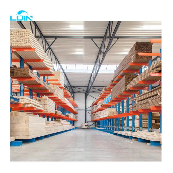 Heavy Warehouse Storage Cantilever Metal Shelving Tire Car Storage Cargo Truck Racking