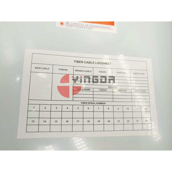 Fibras exteriores da montagem 24 da parede da caixa ótica plástica branca da terminação com suporte e chaves FAT-24