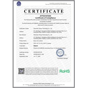 Shenzhen Kexin Technology Co., Ltd Сертификации