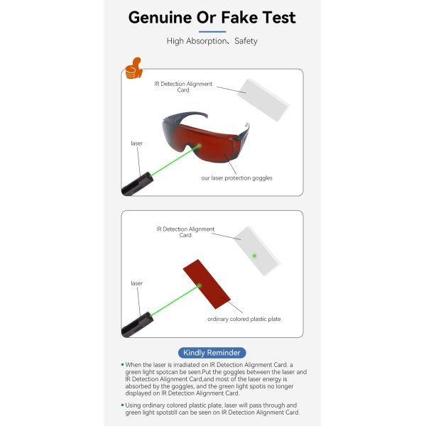 OEM & ODM 200-2000nm Laser Safety Goggles 10600nm CO2 OD4 NAY Welding Protection Glasses Eye Protection