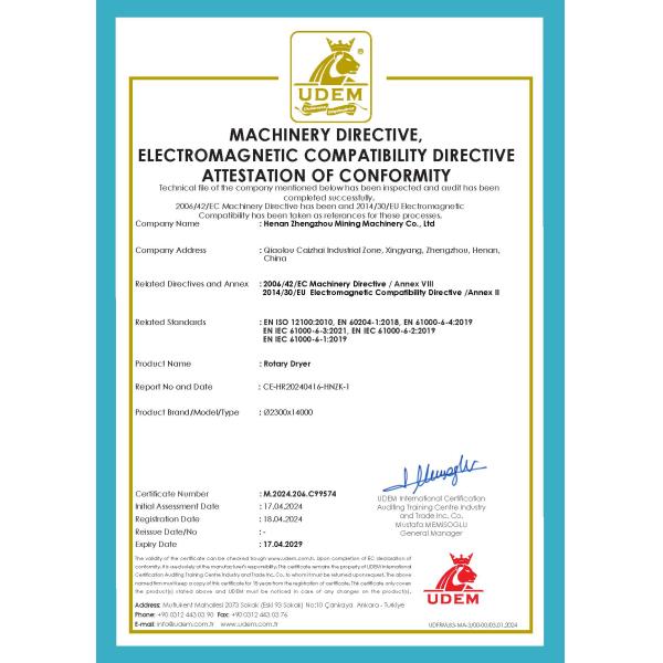 Industrial 2-46t/h Nickel Ore Rotary Dryer with Advanced Drying Technology