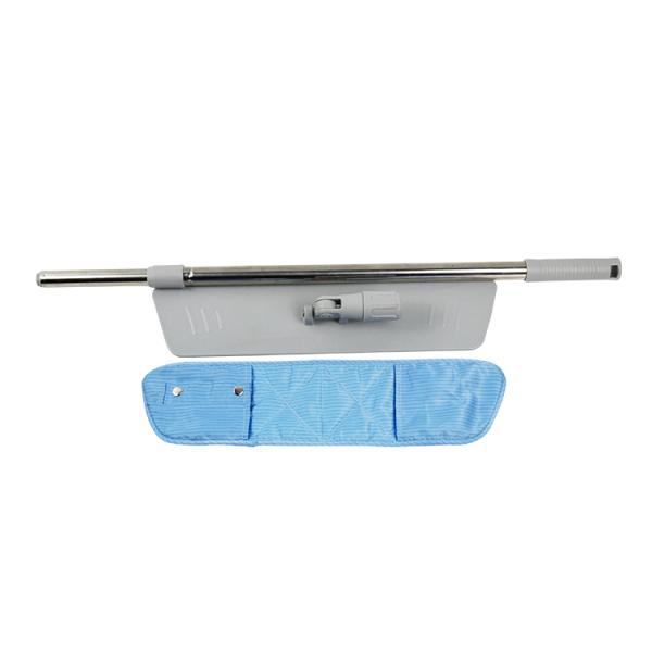 Serpillère plate ESD pour salle blanche industrielle avec microfibres et acier inoxydable
