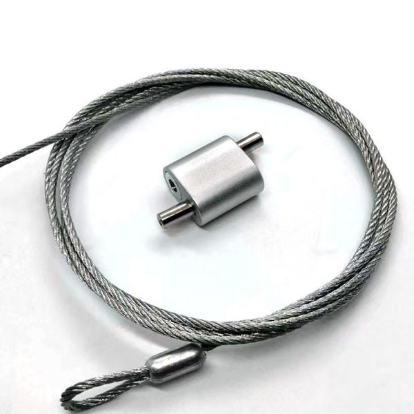 Ajustez la pince à boucle de câble en laiton en aluminium avec produit breveté