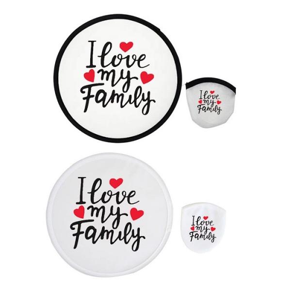 DIY Custom Sublimation Frisbee 25cm Blank Round Sublimation Foldable Fan