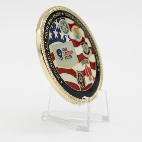 2D Laser Engraved Brass Custom Coins with Custom Logo for Souvenirs and Commemorative Events