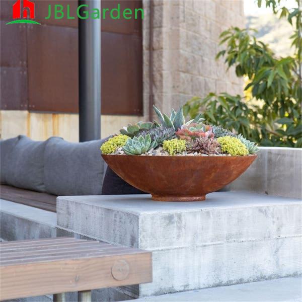 Corten aço fogão jardim fora redondo fogão de madeira fogão fogão