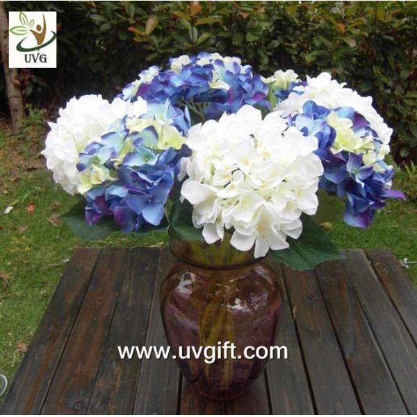 UVG FHY23 Decoration flower artificial white hydrangea for indoor party decoration