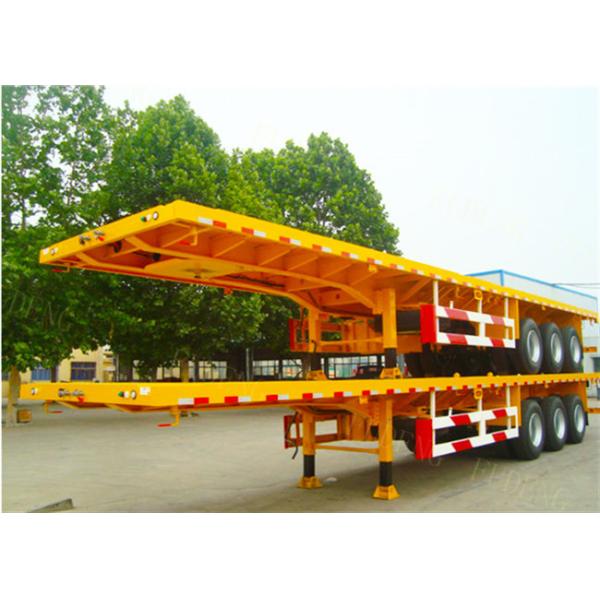 20 Ft 40 Ft 45 Feet Flatbed Semi Trailer Platform High Bed Trailers For Container Delivery